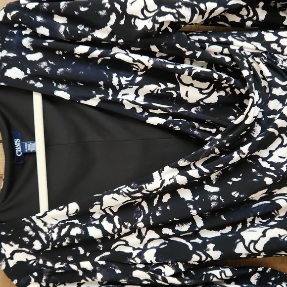 Chaps Dress Abstract Floral Design size XL - Picture 2 of 7